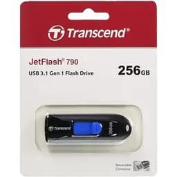 USB флеш накопичувач Transcend 256GB JetFlash 790 Black USB 3.0 (TS256GJF790K) - мініатюра 4