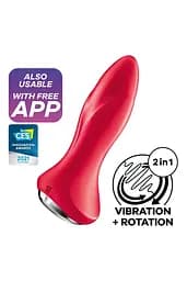 Анальная смарт пробка Satisfyer Rotator Plug 1+ Red Satisfyer IG003146; SO6277 92434