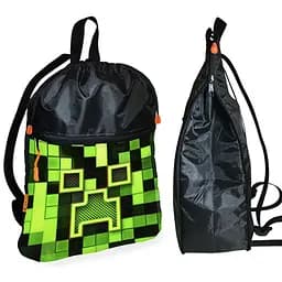 Рюкзак-мішок для взуття, спортивної форми Майнкрафт «Minecraft» дитяча сумка для змінки з розширювачем (01265)