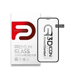 Захисне 3D скло для Apple iPhone X/11 Pro/XS, Icon 3D, загартоване, 9H, загартоване скло, повне проклеювання, протиударне, глянсове з олеофобним покриттям, на весь екран, сумісне з чохлами, проста установка, ArmorStandart (ARM55720-GI3D-BK)