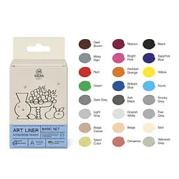 Набор цветных линеров, 24 цв., 24 set Basic set, 99IDEAS