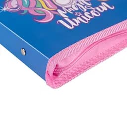 Папка для зошитів YES Glamour  пластикова на блискавці В5 синя (492206) - мініатюра 2