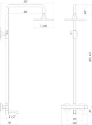 Душова система Globus Lux GLM-0041T, Хром - мініатюра 5