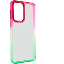 Чохол TPU+PC Fresh sip series для Motorola Moto E13 Салатовий / Рожевий