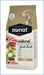 Сухий корм Ownat Classic Duck для дорослих собак, з качкою, 12 кг