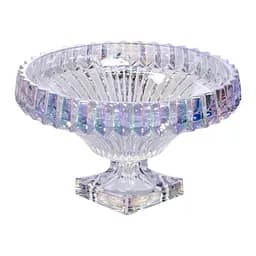 Фруктовниця із товстого скла 29 см на квадратній ніжці rainbow Yiwu HP-19-150RB