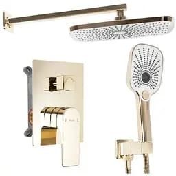 Душова система Rea Moby gold + BOX прихованого монтажу REA-P2405, Золотий