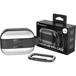 Чохол AhaStyle Rugged Aluminium Case для AirPods Pro 2 Silver [133858] - мініатюра 2