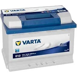 Автомобільний акумулятор Varta Blue Dynamic 74Ah +/- 680EN E12