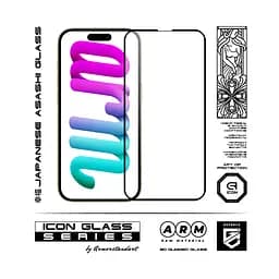 Захисне 3D скло для Apple iPhone 14 Pro Max, Icon 3D, загартоване, 9H, загартоване скло, повне проклеювання, протиударне, глянсове з олеофобним покриттям, на весь екран, сумісне з чохлами, проста установка, ArmorStandart (ARM65335) - мініатюра 2