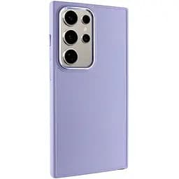 TPU чехол Epik Bonbon Metal Style для Samsung Galaxy S24 Ultra Сиреневый / Dasheen