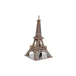 Дерев'яний 3D конструктор Ейфелева вежа PuzzleOk Puz-00925 58 деталей  - мініатюра 4