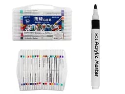 Набор скетчмаркеров акриловых Aodemei, 36 цветов, пластиковый бокс, 6131-36M