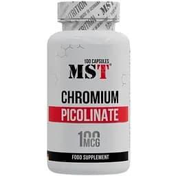 Вітаміни та мінерали MST Chromium Picolinate, 100 капсул