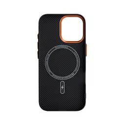 Карбоновый чехол для Apple iPhone 17, LikeCarbon2 SE MagCase, черный, тонкий защитный чехол-панель из поликарбоната с магнитами N52, MagSafe, противоударный, совместим с беспроводной зарядкой, приподнятые края для защиты камеры, ArmorStandart (ARM89163) - мініатюра 2