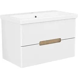 Тумба з умивальником Volle Solo 80 см Білий 1910.308007