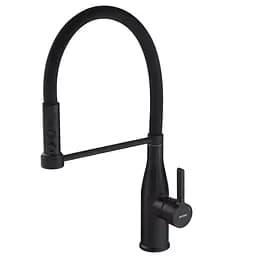 Змішувач для кухні Mixxus Premium Summer 017 Black з гнучким виливом MI6961 Чорний матовий