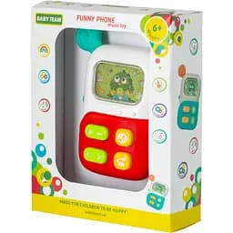 Іграшка музична Baby Team Веселий телефон (8655_червоний) - мініатюра 5