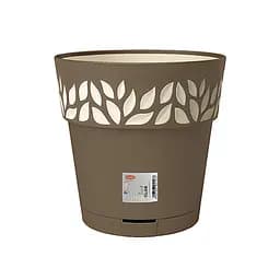 Вазон пластиковий OPERA CLOE, круглий, з автополивом, 30 см, 11,8 л (94168)