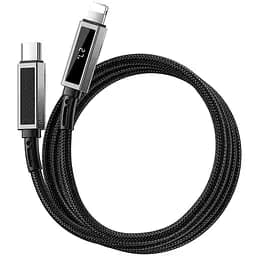 Дата кабель WIWU C080 Warriors Type-C to Lightning 27W 1 м Black - мініатюра 5