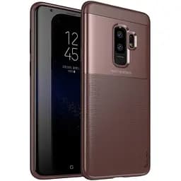 Чохол-накладка iPaky Elegant Grid Design TPU Hybrid Case Samsung Galaxy S9 Plus G965F Brown