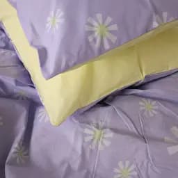Підковдра MirSon Бязь 17-4826 Lenora 143х210 см Фіолетова з зеленим (2200009388866) - мініатюра 4