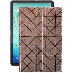 Чехол StatusCASE из экокожи для планшета Blackview Tab 10 Pro Коричневый ромб