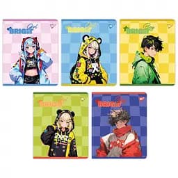 Набір зошитів для записів А5 Yes Bright teenagers 12 аркушів в клітку 10 шт. (767490)