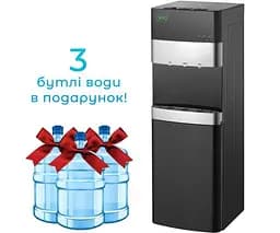 Кулер для води з компресорним охолодженням та нижнім завантаженням бутля, чорний ViO X242-FCB - мініатюра 2