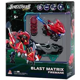 Игровой набор Screechers Wild! S5 L2 Файермен запускатель-бластер и машинка-трансформер (EU686122)