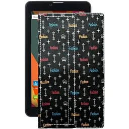 Чохол StatusCASE з екошкіри для планшету Bravis NB753 3G Фешн чорний