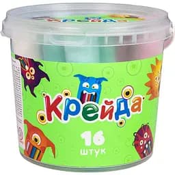 Уценка. Мел цветной Strateg большой круглый 16 шт. (50103)