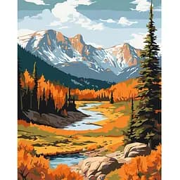 Набір для розпису ArtCraft Осінь в горах 40 x 50 см (11043-AC)