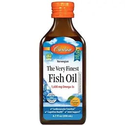 Жирні кислоти Carlson Labs The Very Finest Fish Oil 200 мл Апельсин