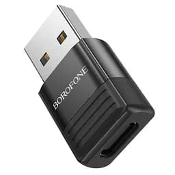 Адаптер перехідник Borofone BV18 ​​USB to Type-C F чорний - мініатюра 6