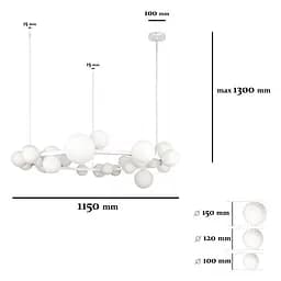 Люстра 918LP267-24 WH+WH - мініатюра 3