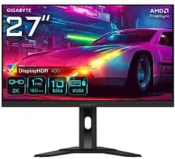 Монітор 27" Gigabyte M27QA Gaming Monitor QHD IPS 180Hz (M27QA Gaming Monitor) Б/в