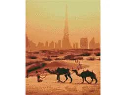 Набор для творчества алмазная картина Эмиратская пустыня Strateg KB068, 30x40 см