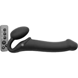 Безремінний страпон з вібрацією Strap-On-Me Vibrating Black L
