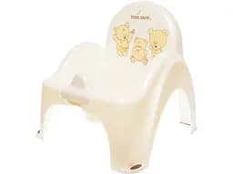 Горщик-стільчик Теga Ведмедики, з музикою, молочний (PO-043-118)