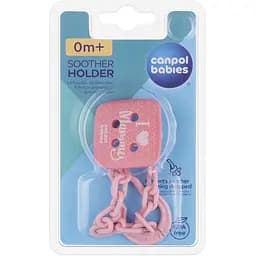 Ланцюжок до пустушки Canpol babies I Love Mummy рожевий (2/434_pin) - мініатюра 2