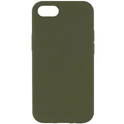 Чохол Silk Full Protective (AA) NO LOGO для Apple iPhone SE (2020) / 7 / 8 (4.7") Зелений / Dark Olive