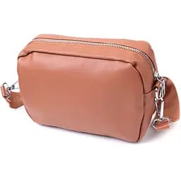 Жіноча сумка крос-боді з монетницею з екошкіри Vintage 22795 руда - мініатюра 2