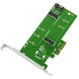 Плата-адаптер контроллер Maiwo KT015 PCI-E 4x для SSD M.2 ключи M NVMe + SSD M.2 включая B SATA3