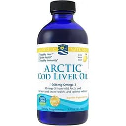 Жирні кислоти Nordic Naturals Arctic Cod Liver Oil, 237 мл - Лимон