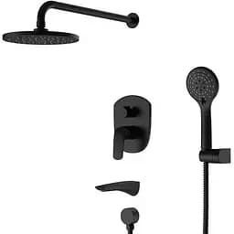 Душова система прихованого монтажу Koer KB-64008-05 KR3477, Чорний матовий