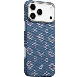 TPU+PC чохол Blueo Gilded Tactile Woven with Magnetic Fit для Apple iPhone 17 Pro (6.3") Blue