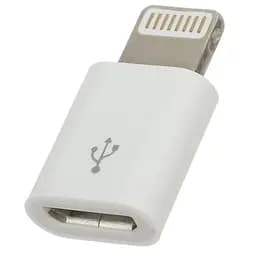 Перехідник PowerPlant Apple Lightning 8-pin to Micro USB (DV00DV4047)