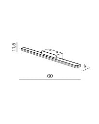 Світильник підсвітка для дзеркала Azzardo AZ5692 Epsilon LED 1x18W 3000K 1771Lm IP44 - мініатюра 3