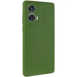 Чехол Silicone Cover Lakshmi Full Camera (AA) для Motorola Edge 50 Зеленый / Dark green